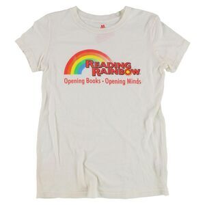 Local Celebrity Womens Reading Rainbow Graphic T-Shirt, Multicoloured, NWT